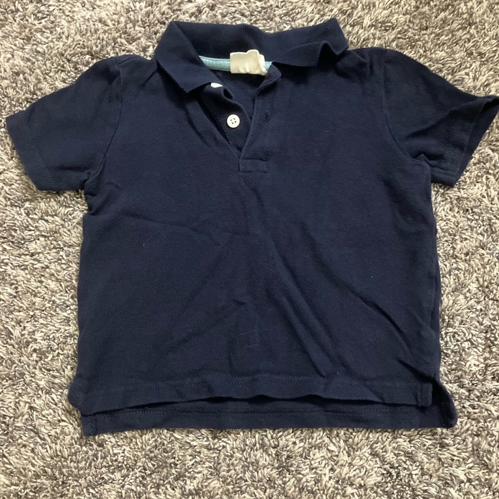 Crazy 8 Blue Polo Shirt Short Sleeve Cotton